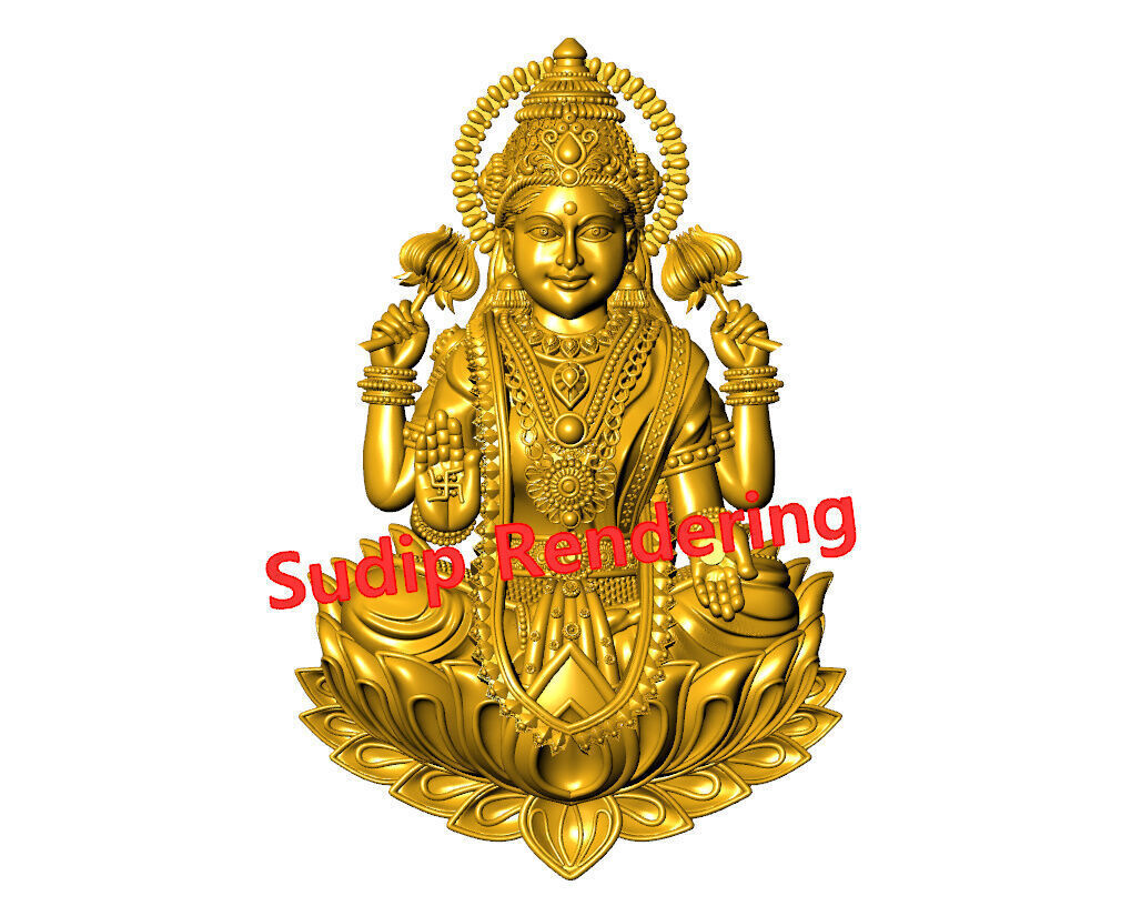 new laxmi ji 52 files 3D print model_15