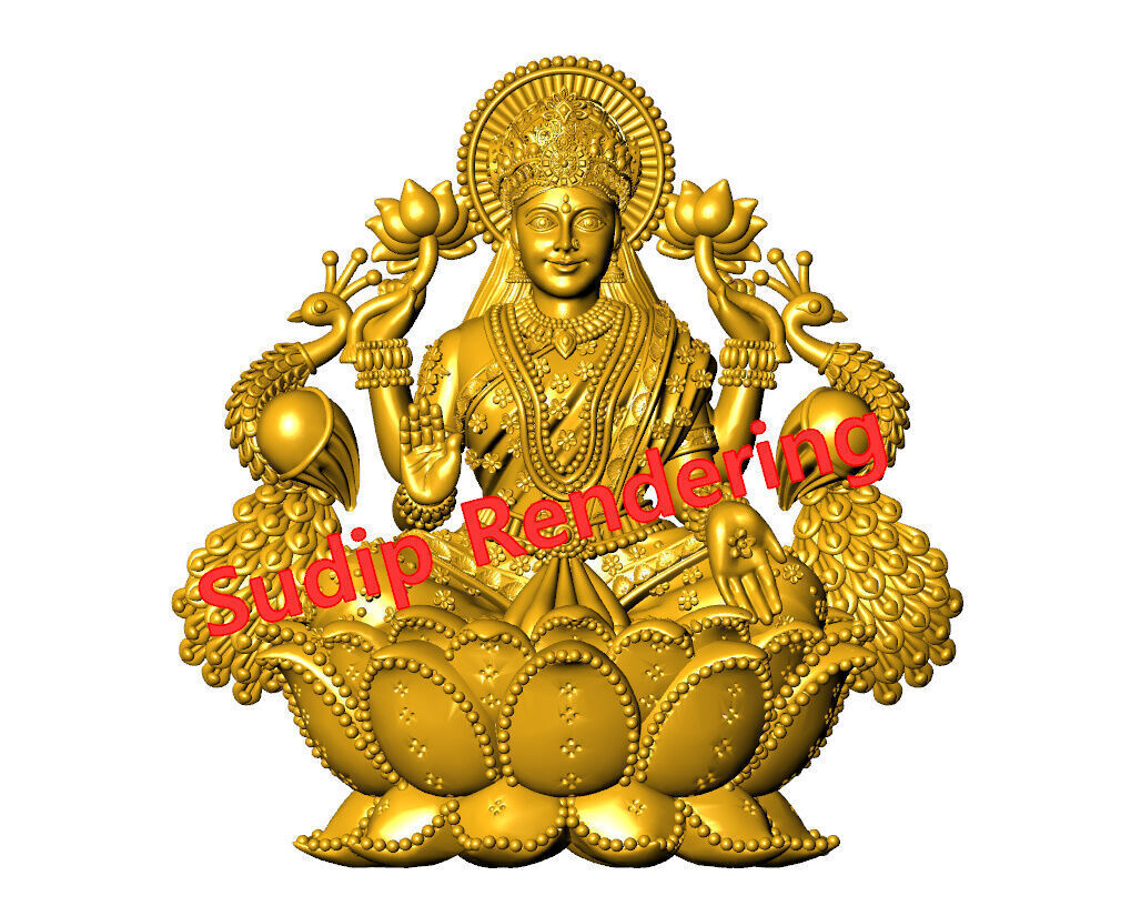new laxmi ji 52 files 3D print model_7