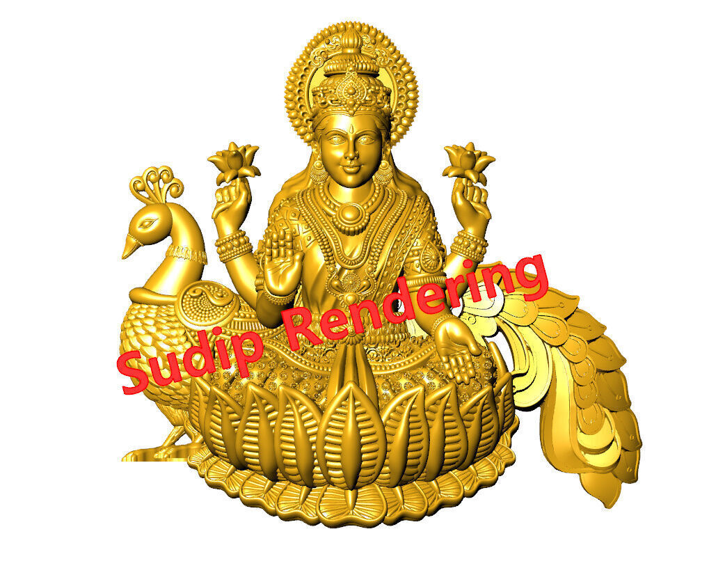 new laxmi ji 52 files 3D print model_5