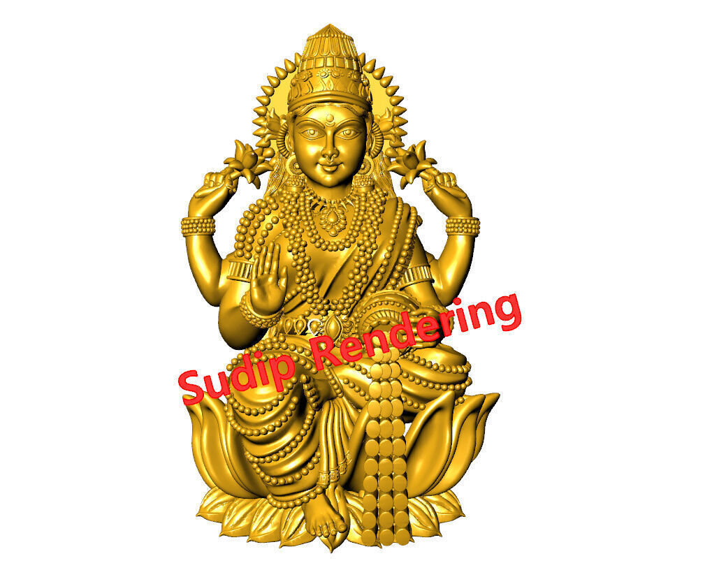 new laxmi ji 52 files 3D print model_2