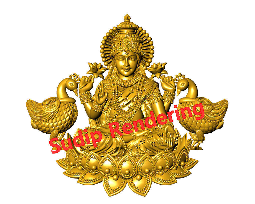 new laxmi ji 52 files 3D print model_6