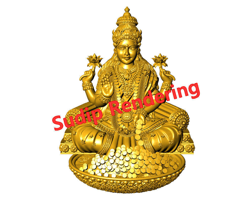 new laxmi ji 52 files 3D print model_12