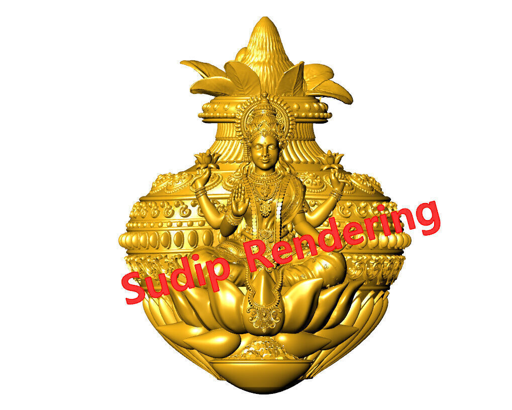 new laxmi ji 52 files 3D print model_34