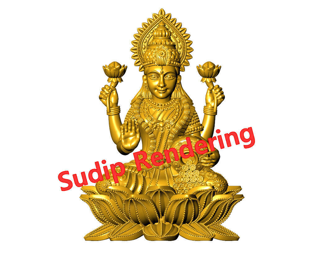 new laxmi ji 52 files 3D print model_19