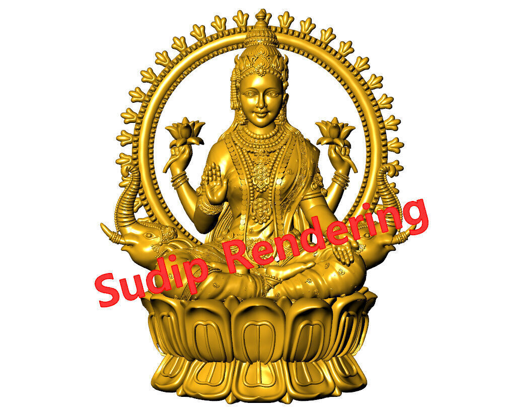 new laxmi ji 52 files 3D print model_29