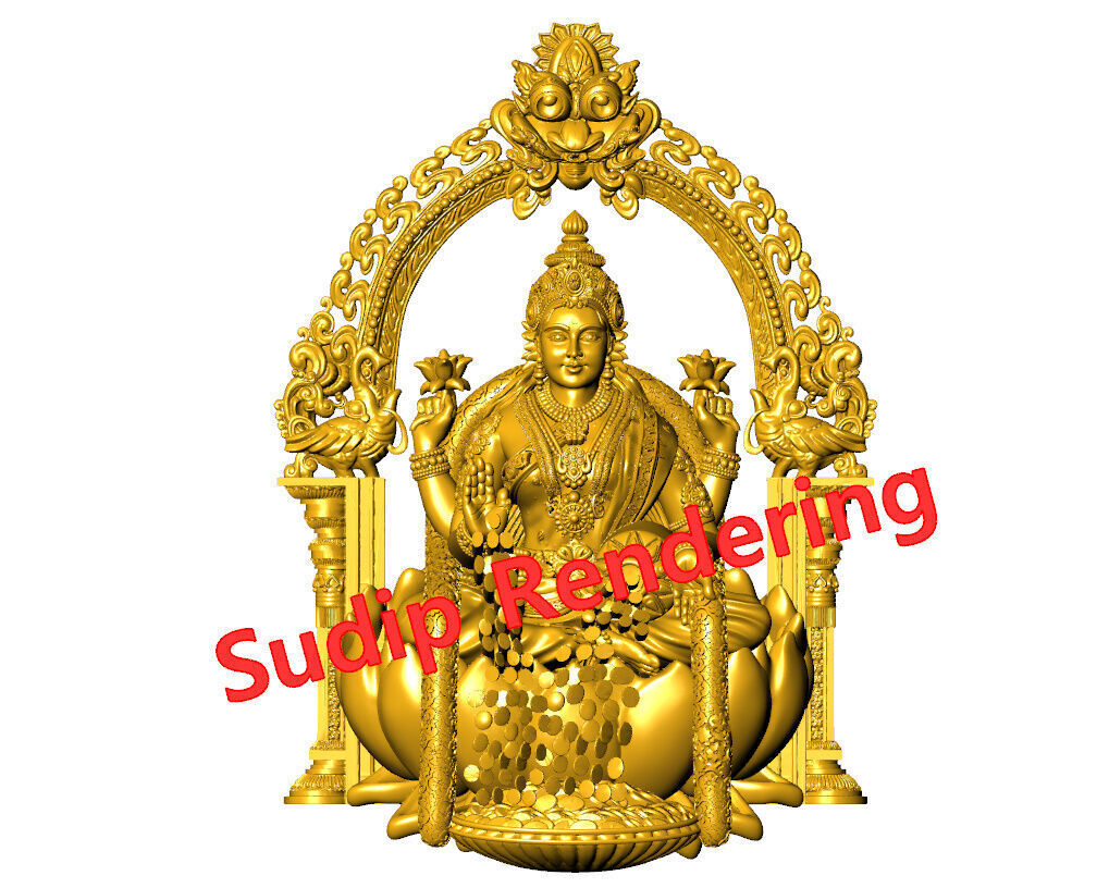 new laxmi ji 52 files 3D print model_24