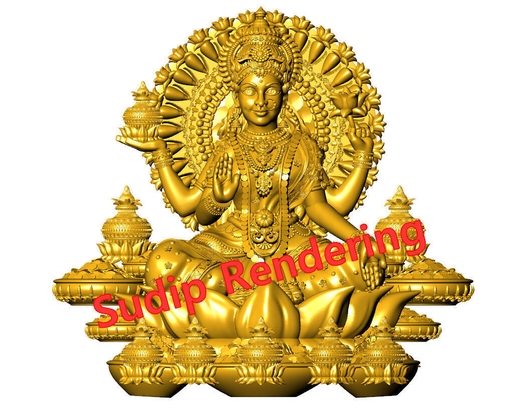 new laxmi ji 52 files 3D print model_32