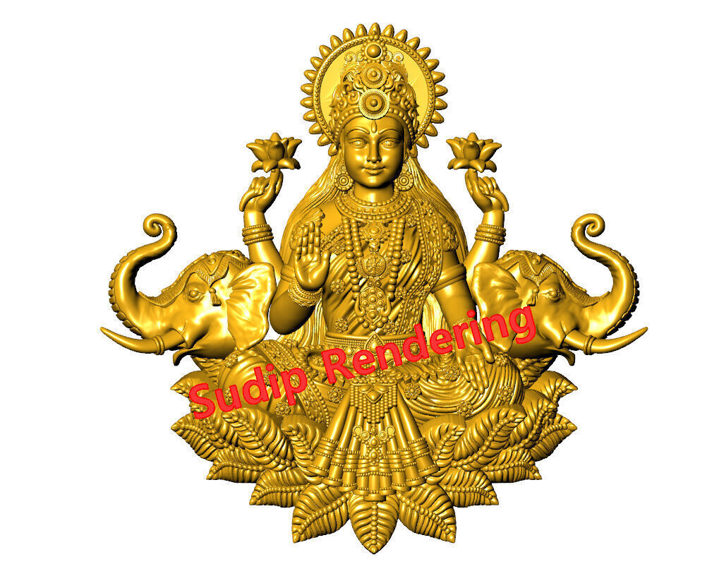 new laxmi ji 52 files 3D print model_1
