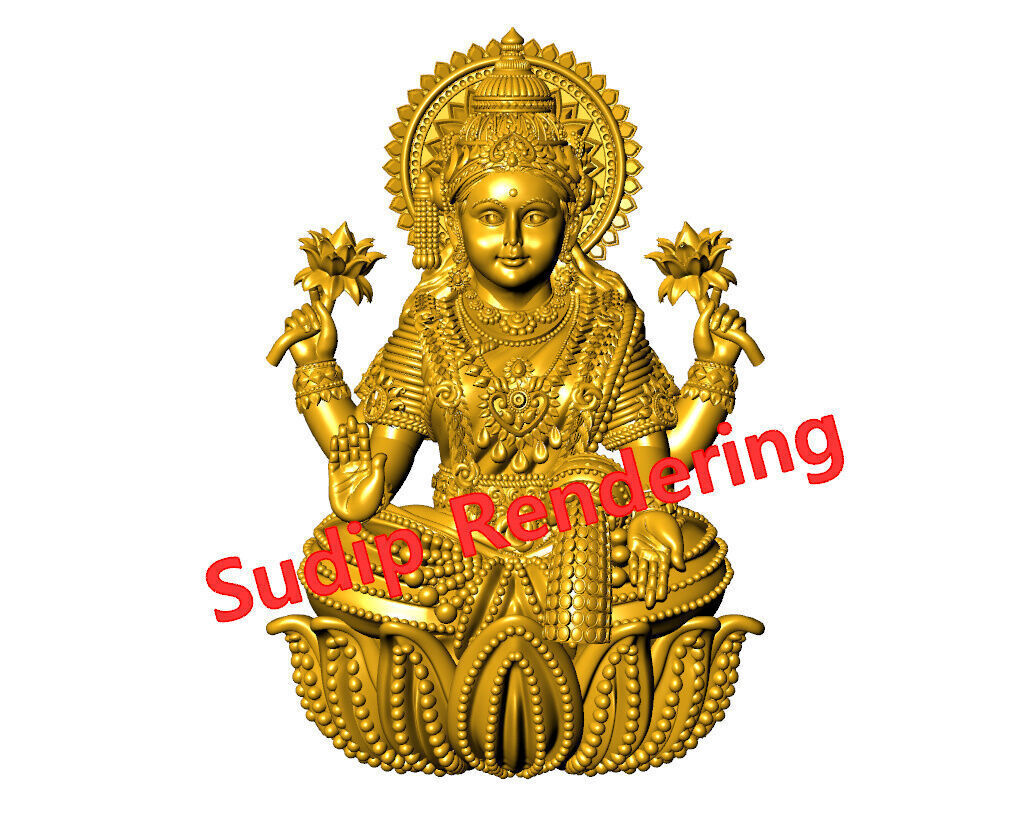 new laxmi ji 52 files 3D print model_13