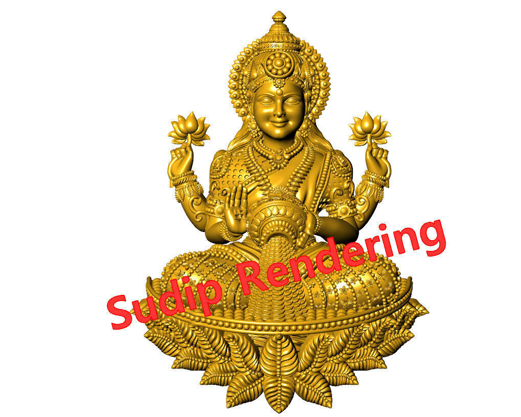 new laxmi ji 52 files 3D print model_30