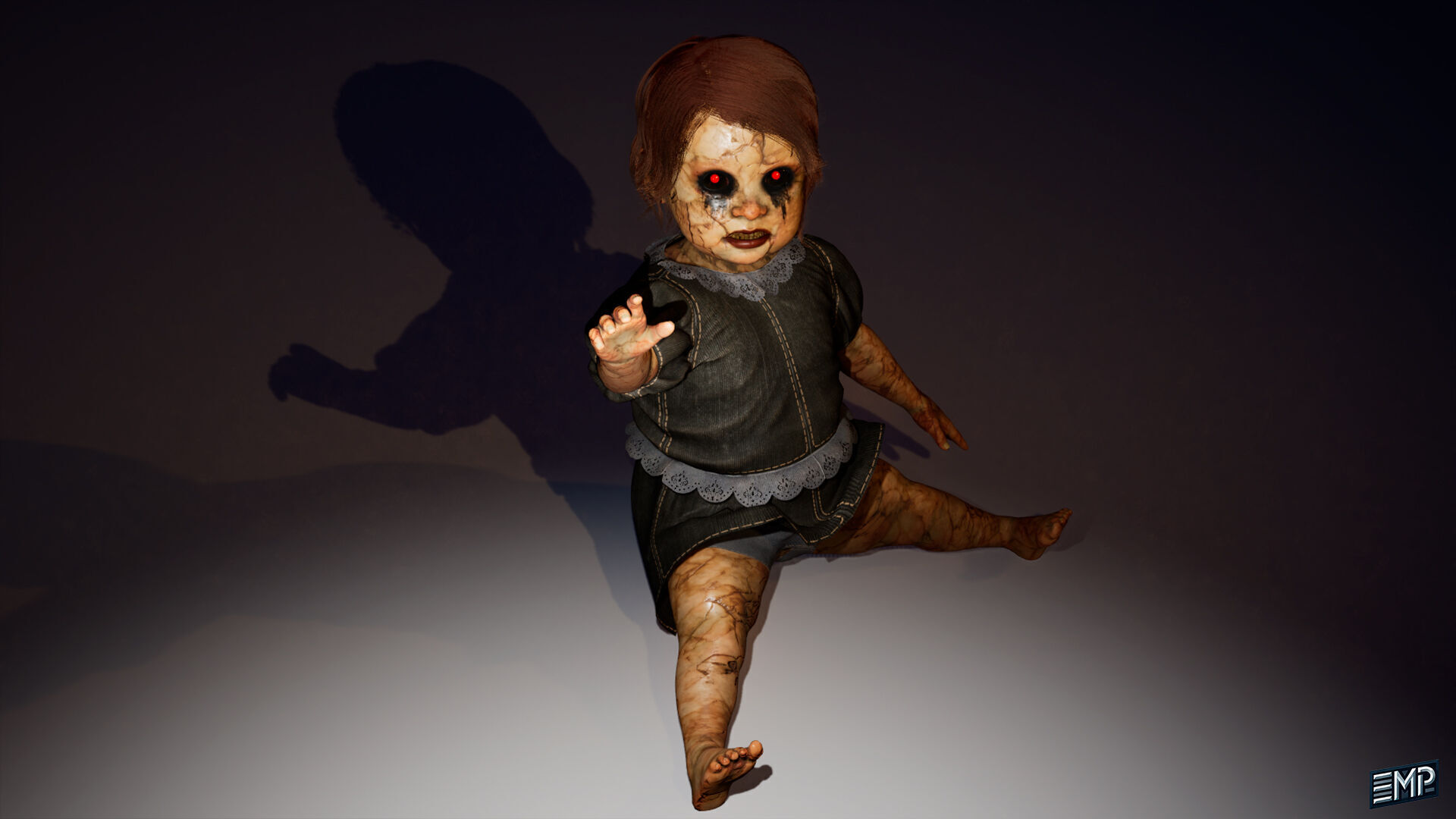 The  Scary toy game character for Horror games Low-poly 3D model_7