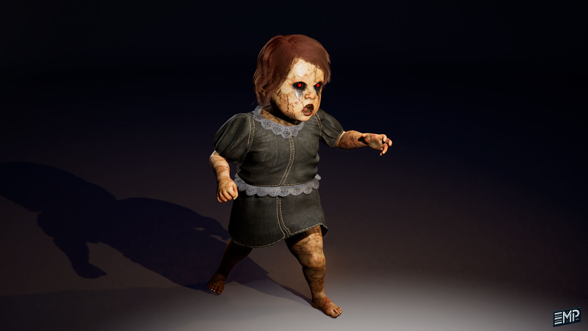 The  Scary toy game character for Horror games Low-poly 3D model_8