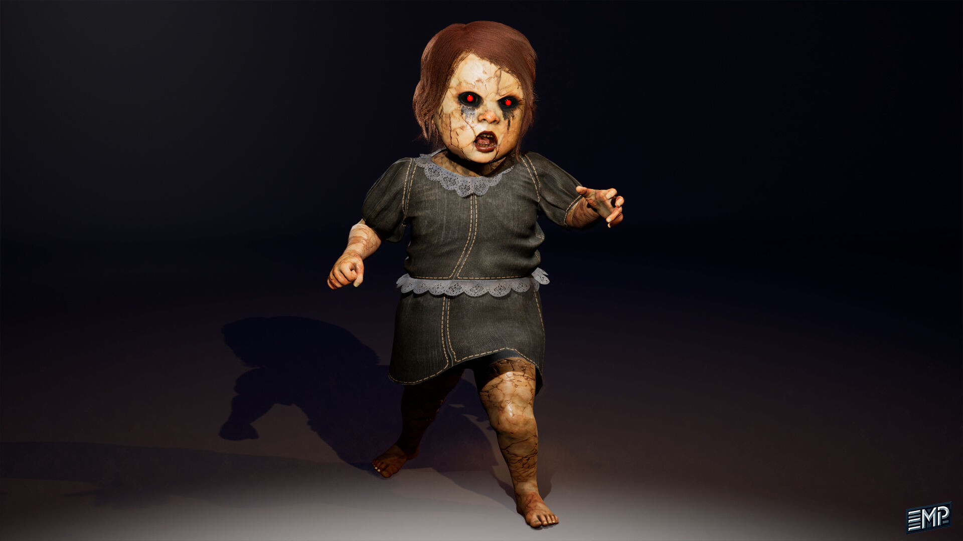The  Scary toy game character for Horror games Low-poly 3D model_10