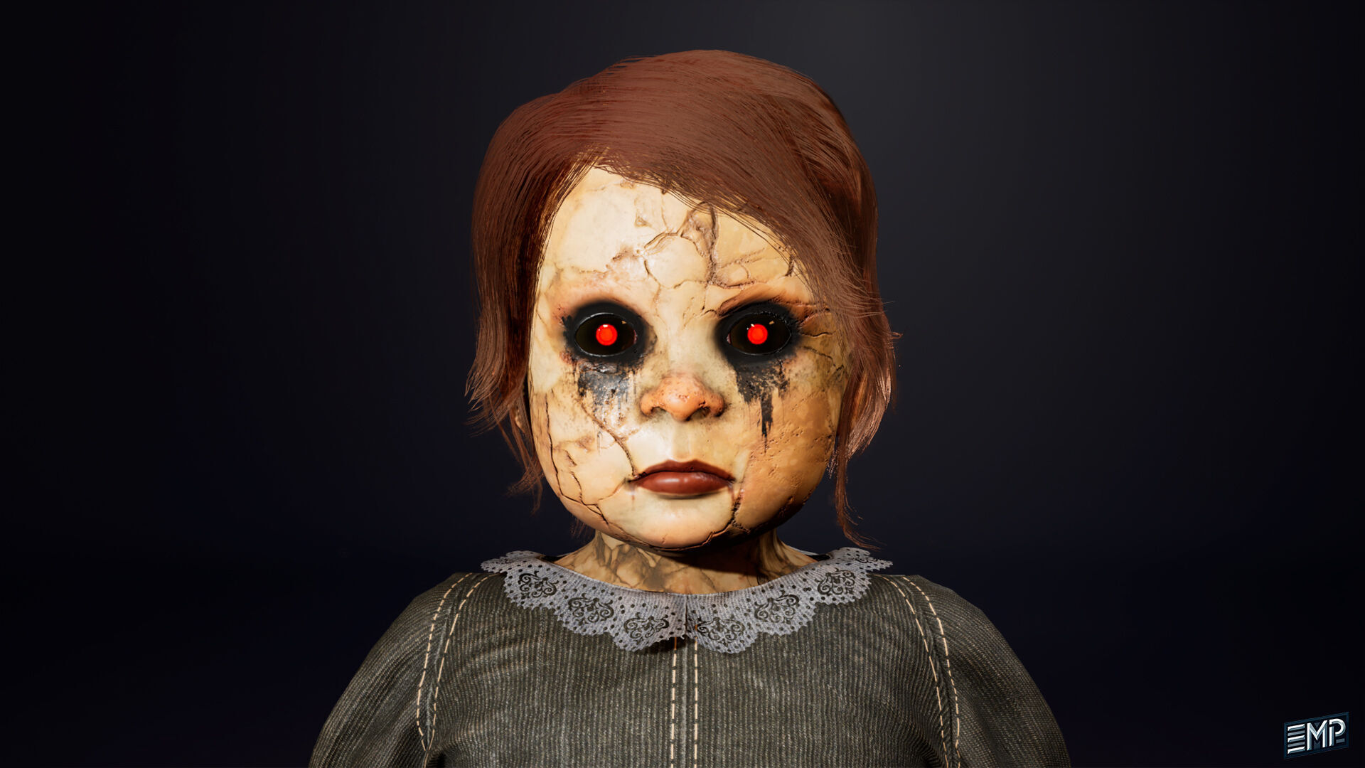 The  Scary toy game character for Horror games Low-poly 3D model_6