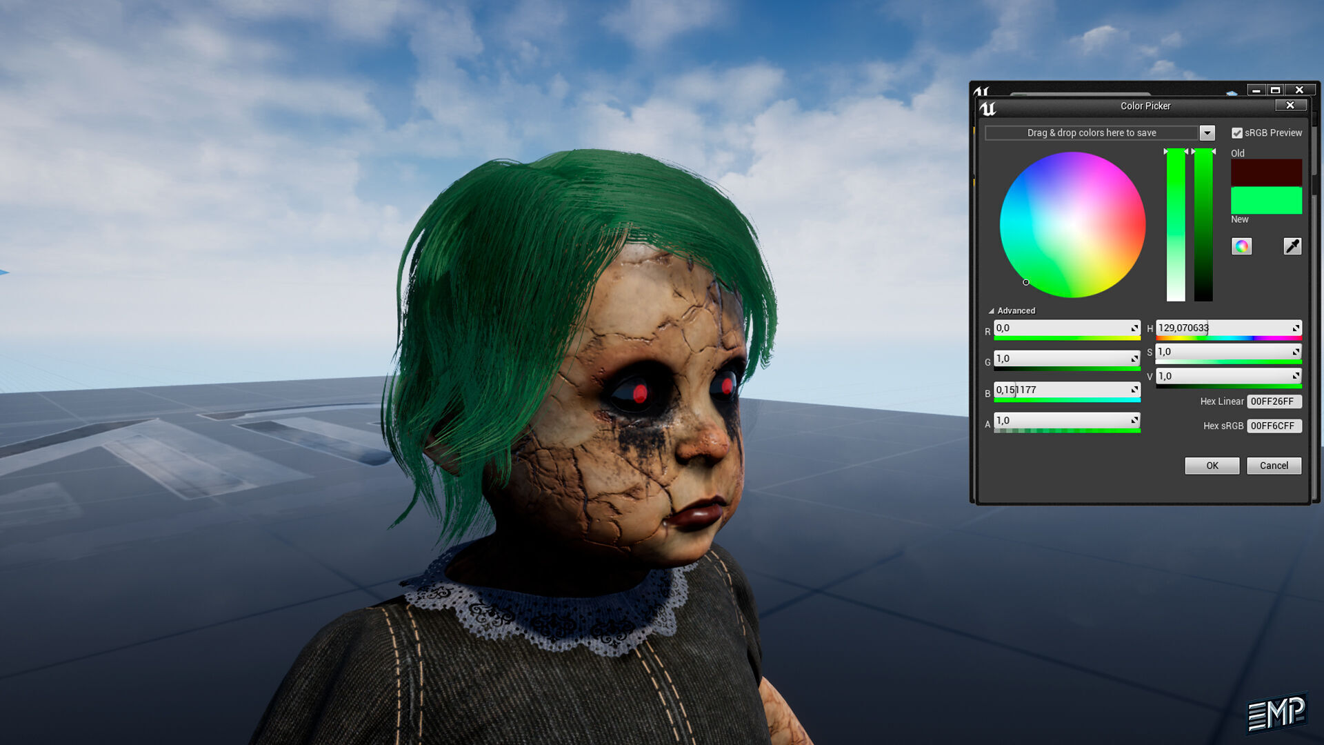 The  Scary toy game character for Horror games Low-poly 3D model_11