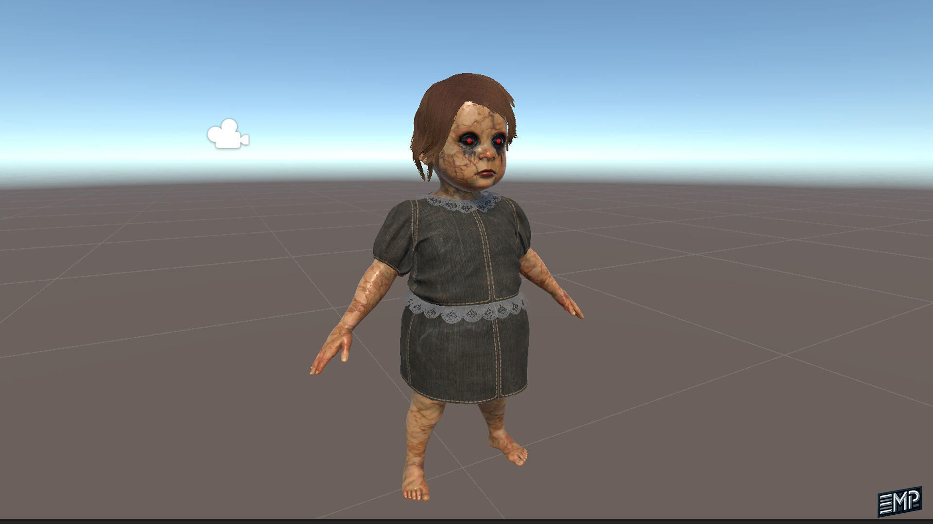 The  Scary toy game character for Horror games Low-poly 3D model_12