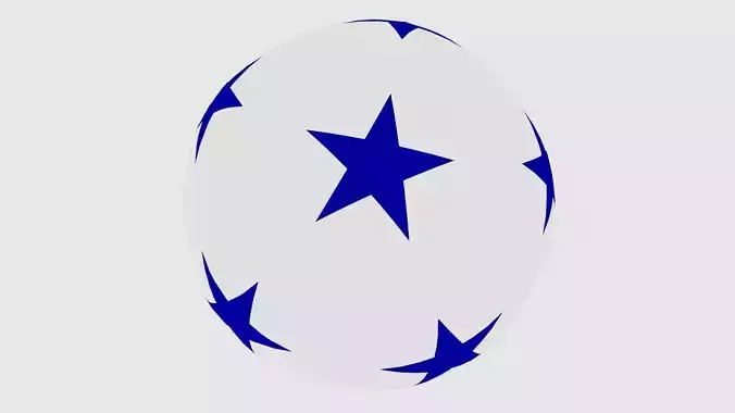 Champions League Ball 3D Model