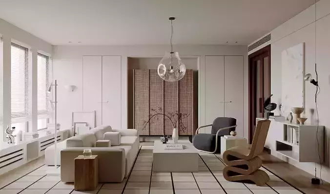 modern living room interior scenes 81