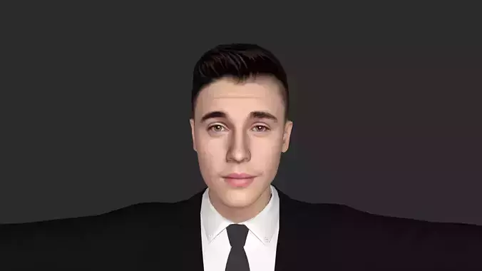 Justin Bieber Hyper Realistic Full Body Rigged 3D Character
