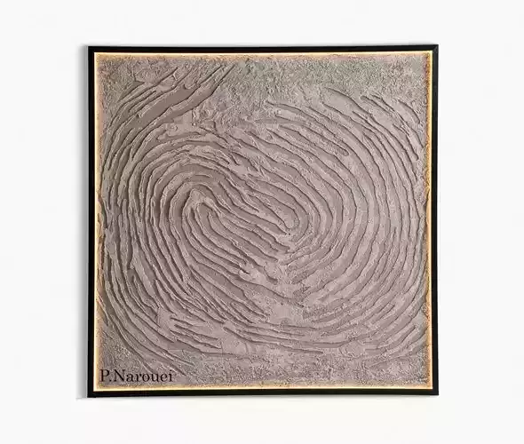 Modern Painting Frame with Ambient Backlight 3D Wall Art Decor Low-poly 3D model