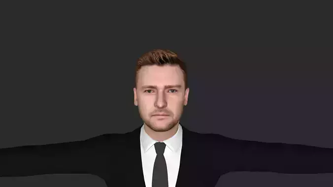 Justin Timberlake  Hyper Realistic Full Body Rigged 3D Character