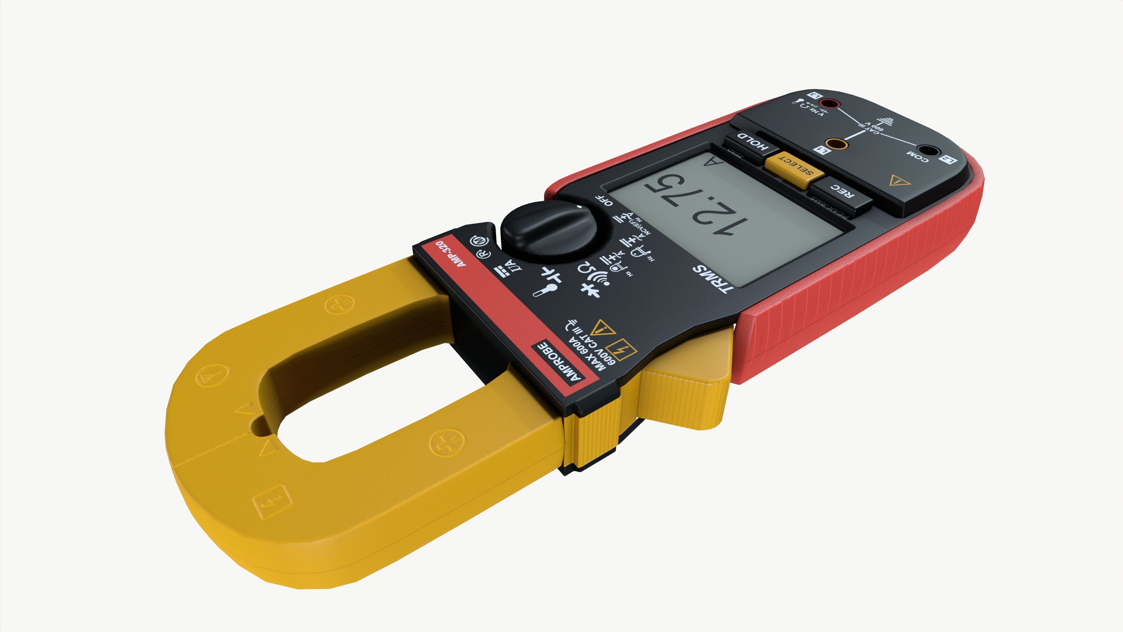 Meter clamp Low-poly 3D model_4