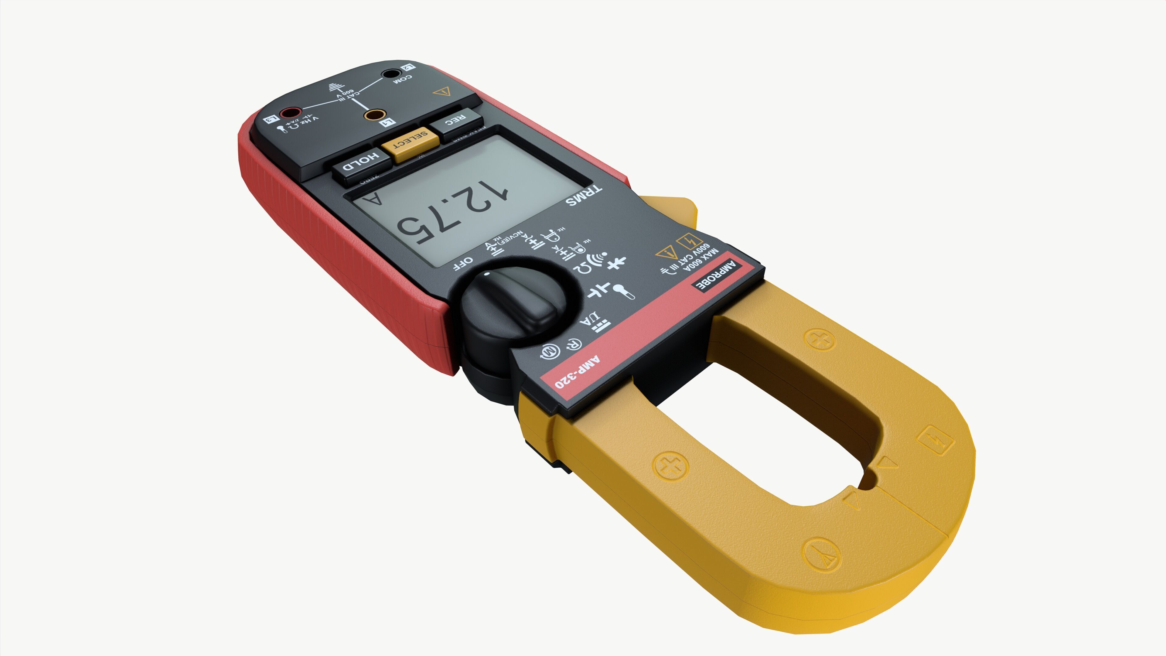 Meter clamp Low-poly 3D model_3
