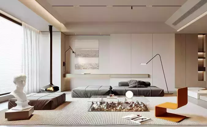 modern living room interior scenes 83