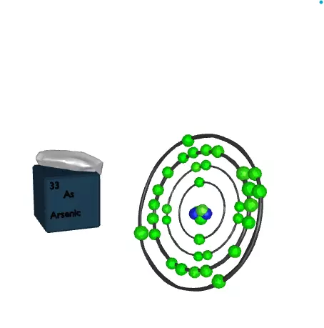 33 periodic element Low-poly 3D model