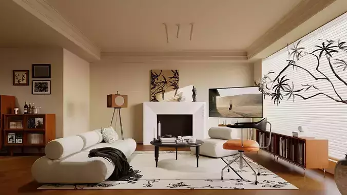 modern living room interior scenes 86