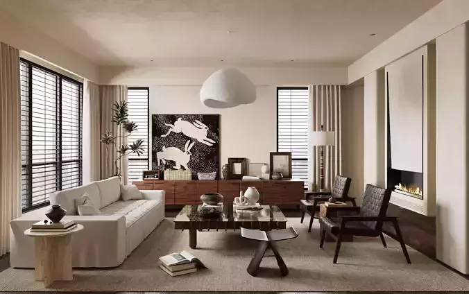 modern living room interior scenes 88