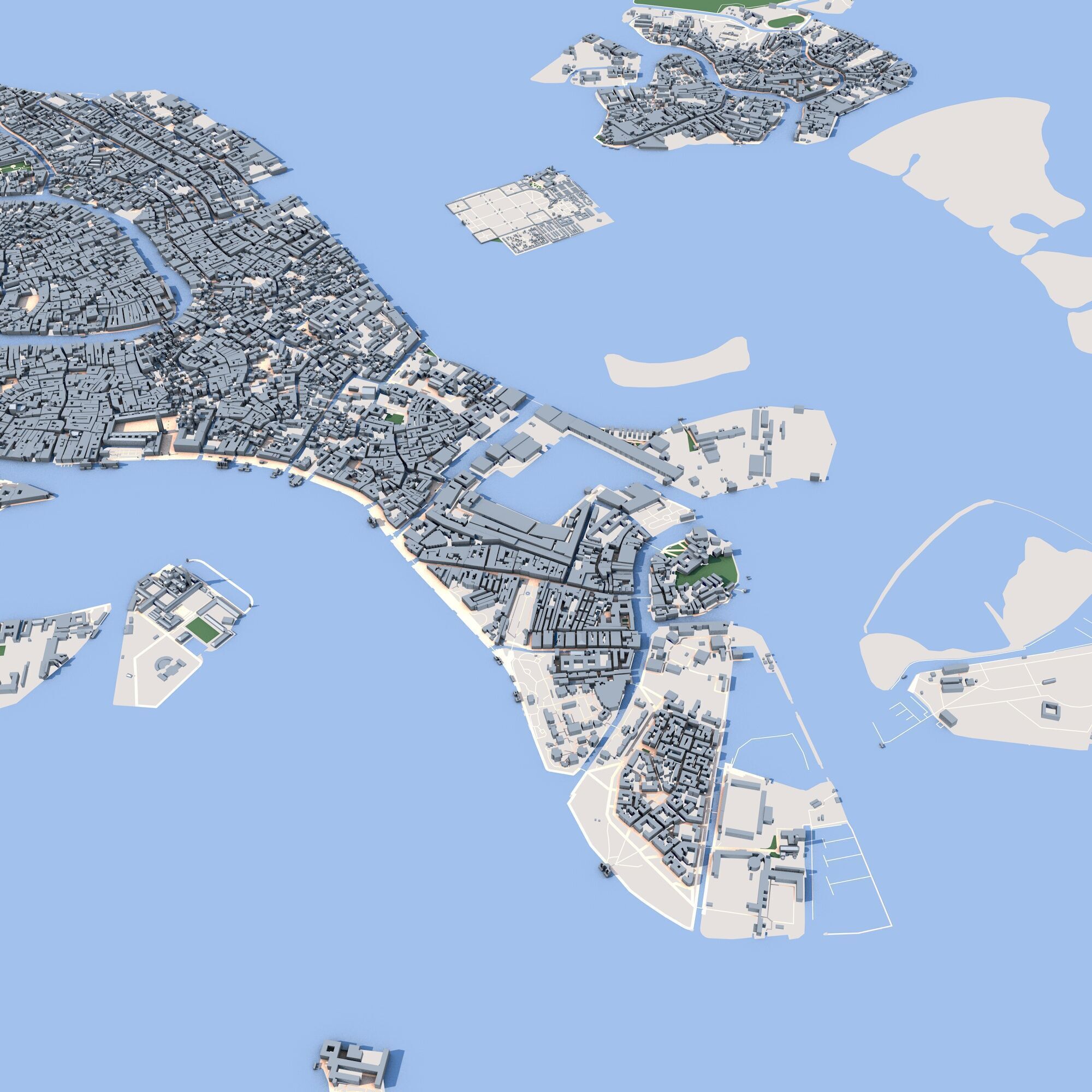 Venice City Italy 3D model_4