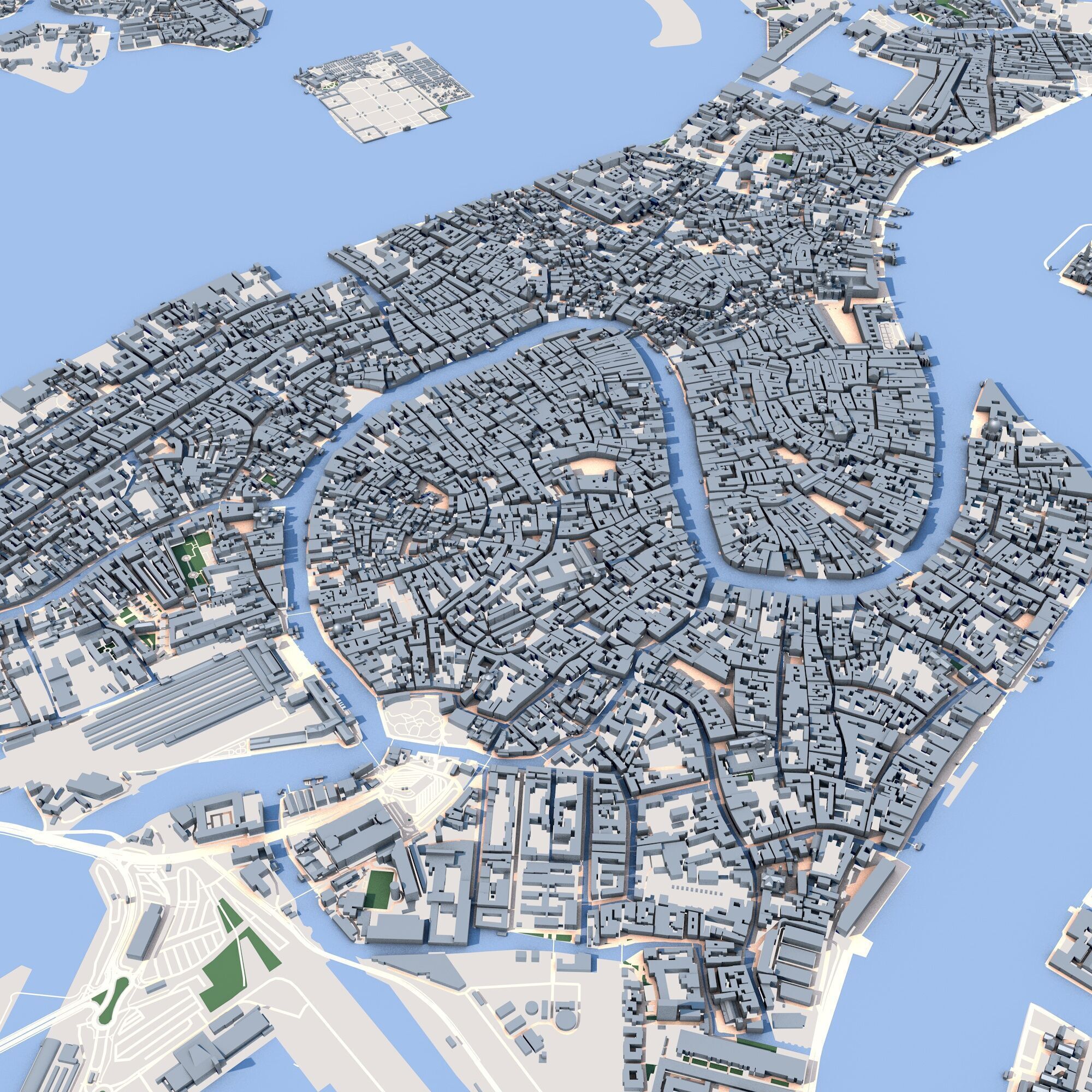 Venice City Italy 3D model_6