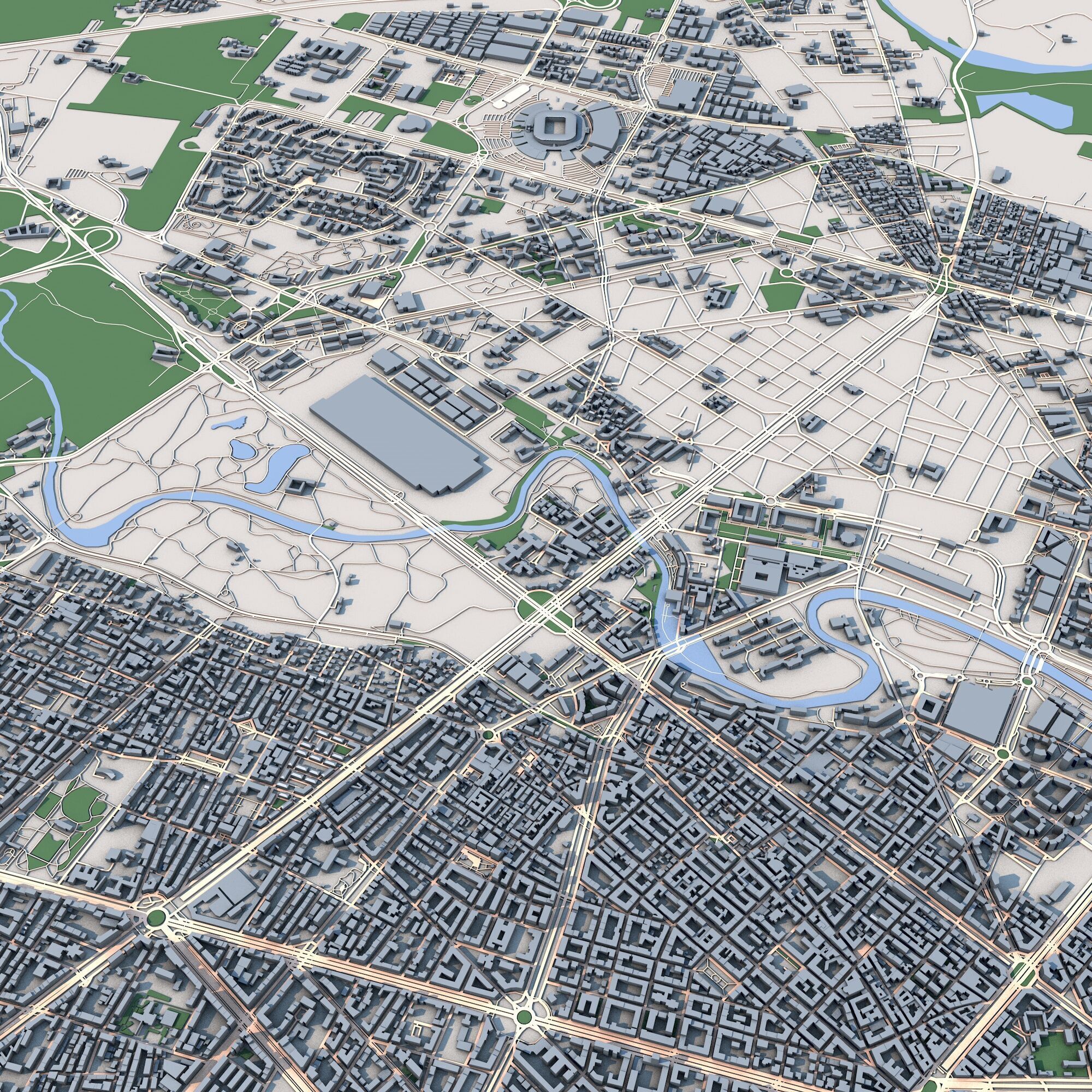 Turin City Italy 3D model_5