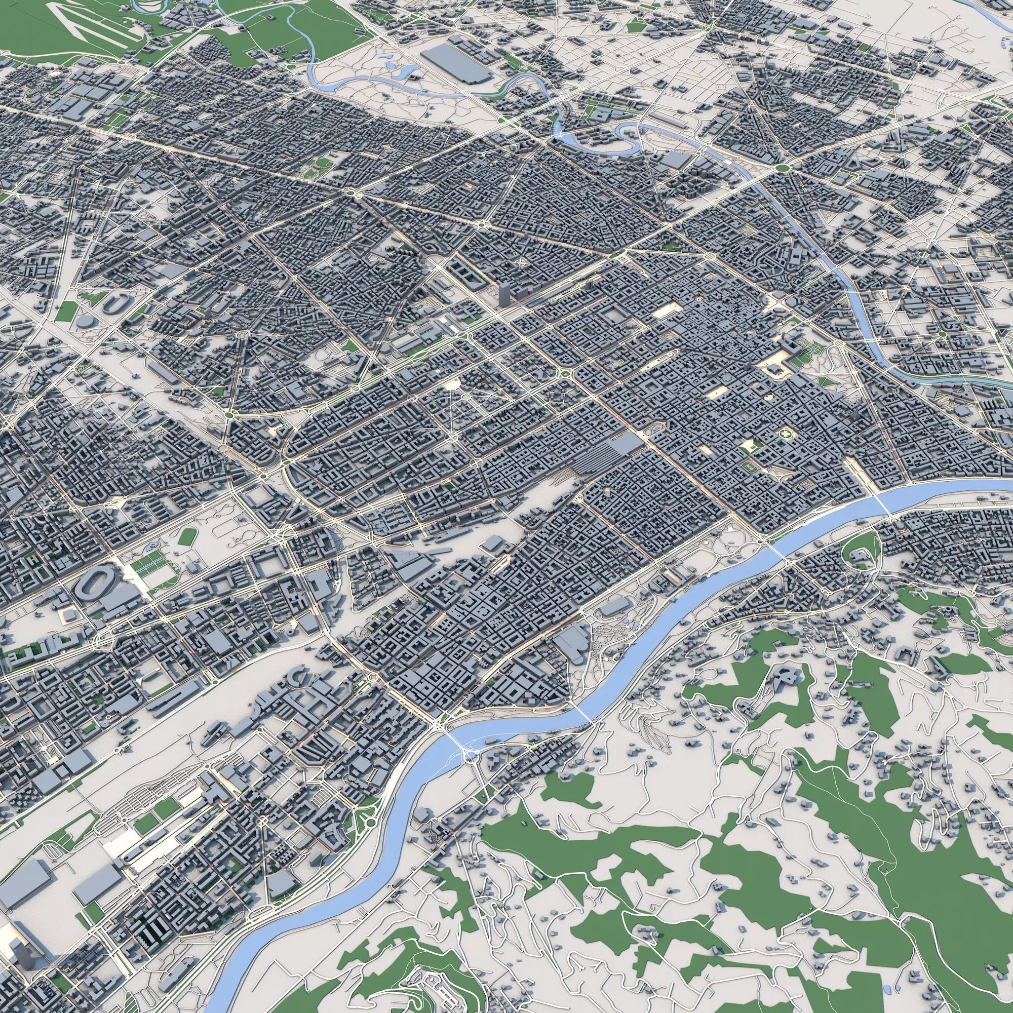 Turin City Italy 3D model_0