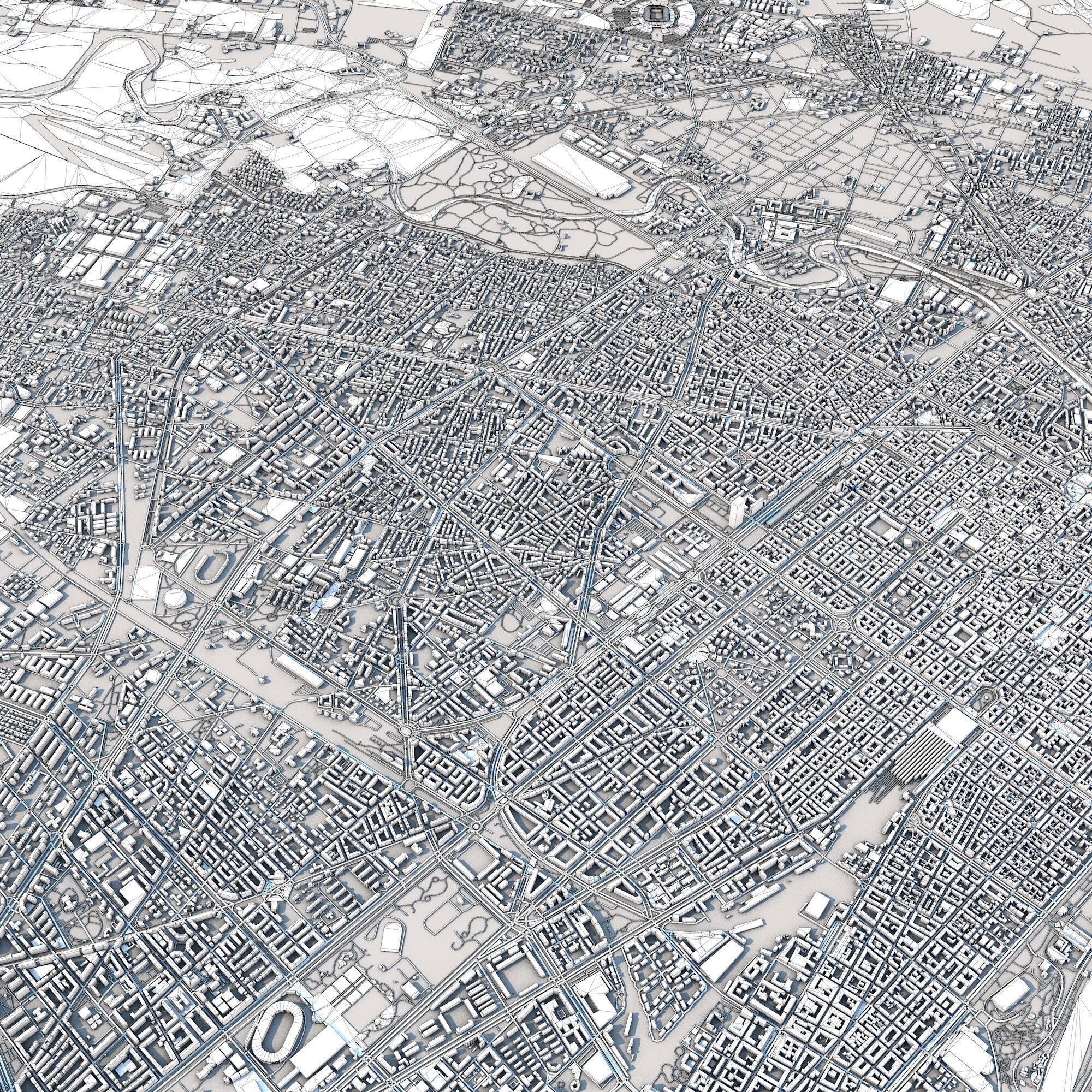 Turin City Italy 3D model_10