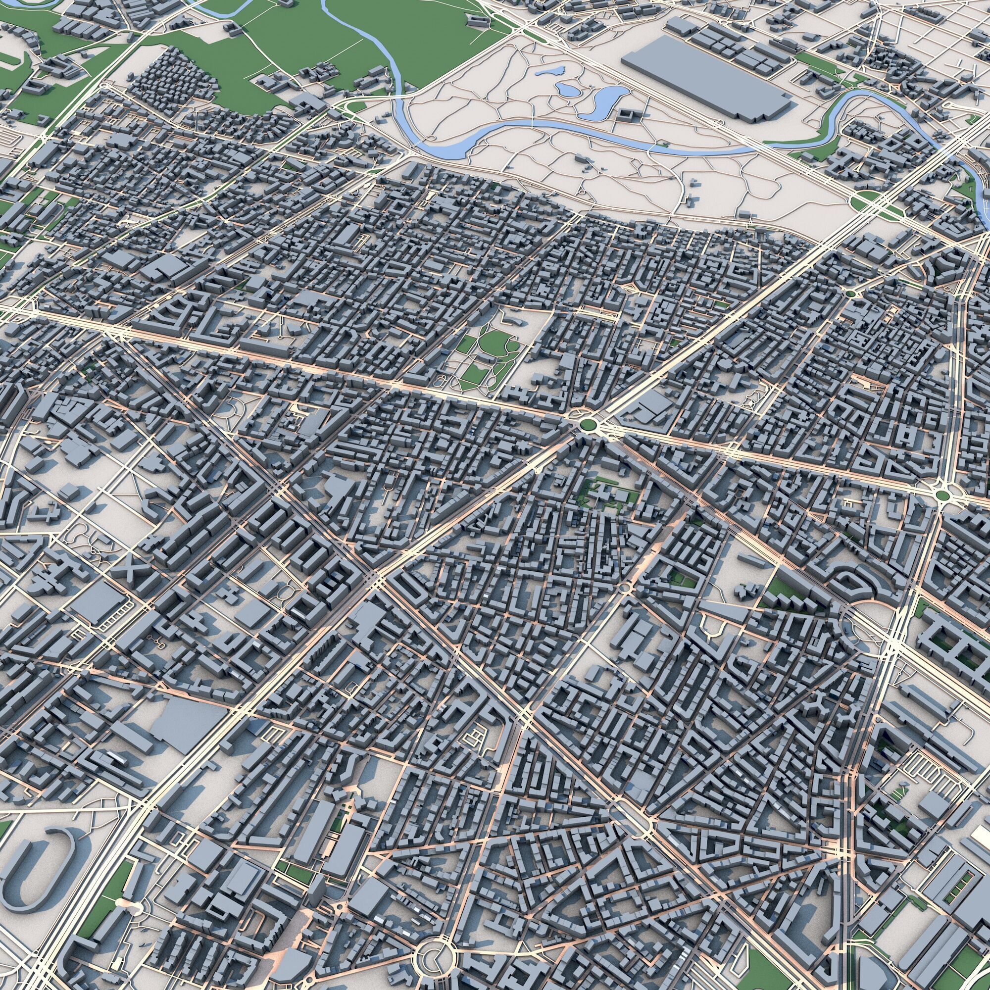 Turin City Italy 3D model_6
