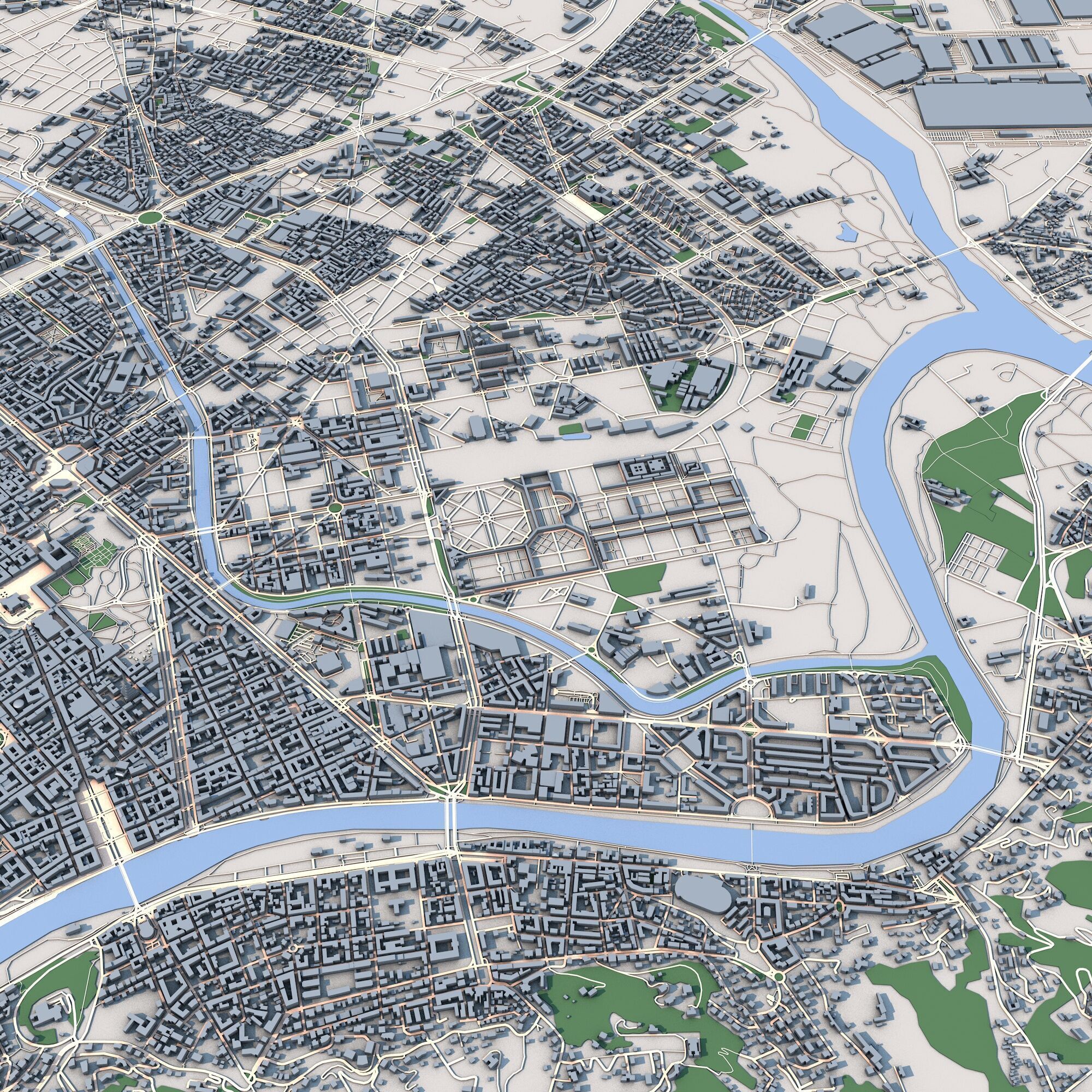 Turin City Italy 3D model_4