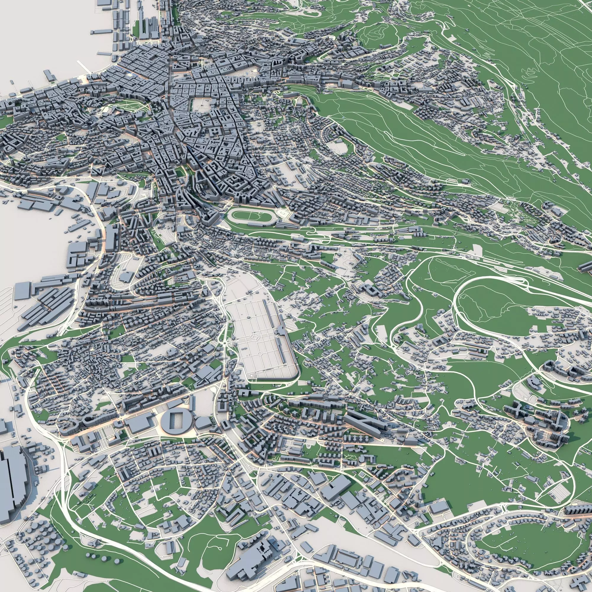Trieste City Italy 3D model_0