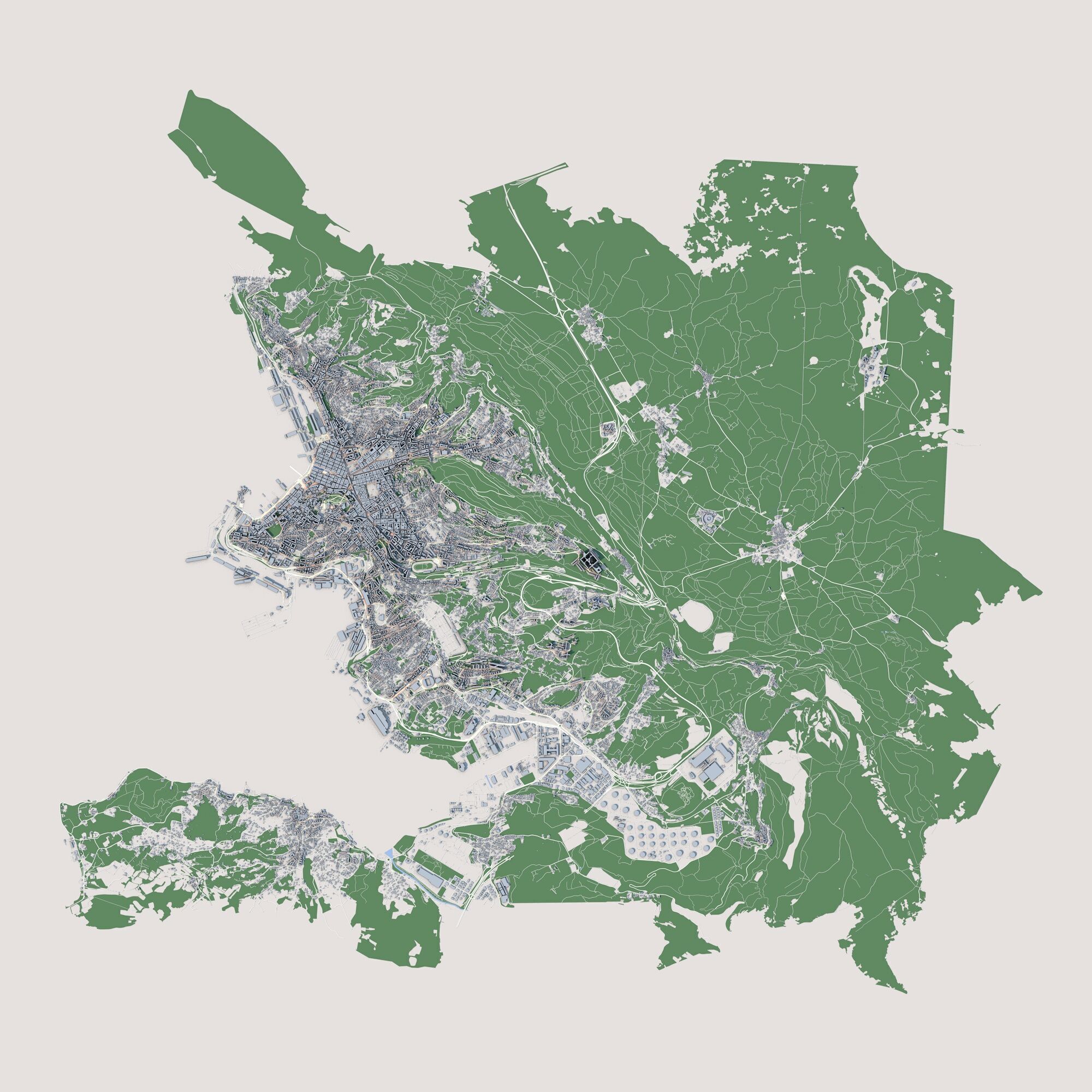 Trieste City Italy 3D model_2
