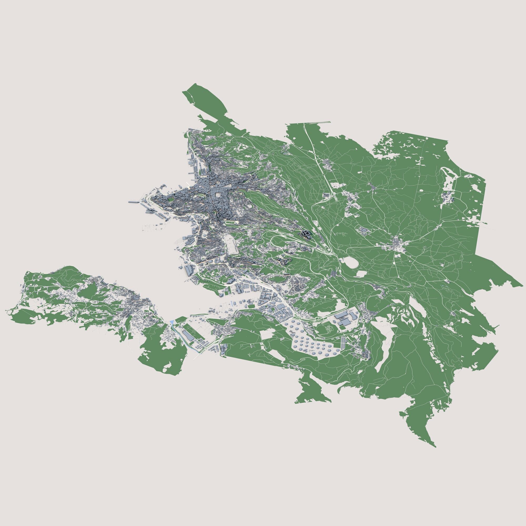 Trieste City Italy 3D model_1