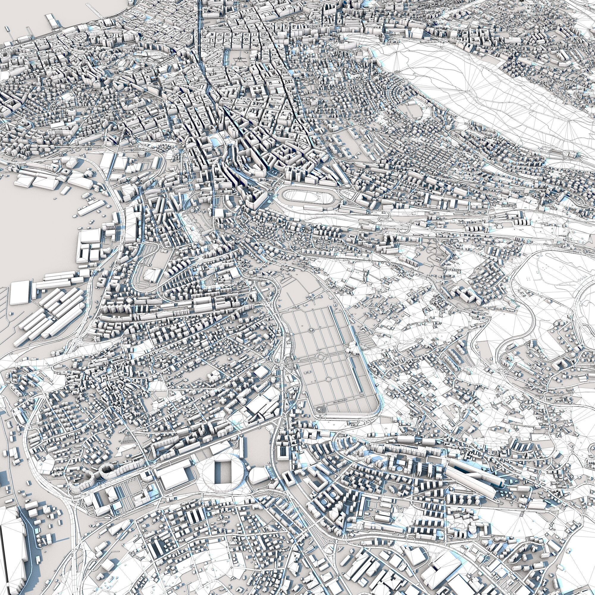 Trieste City Italy 3D model_7