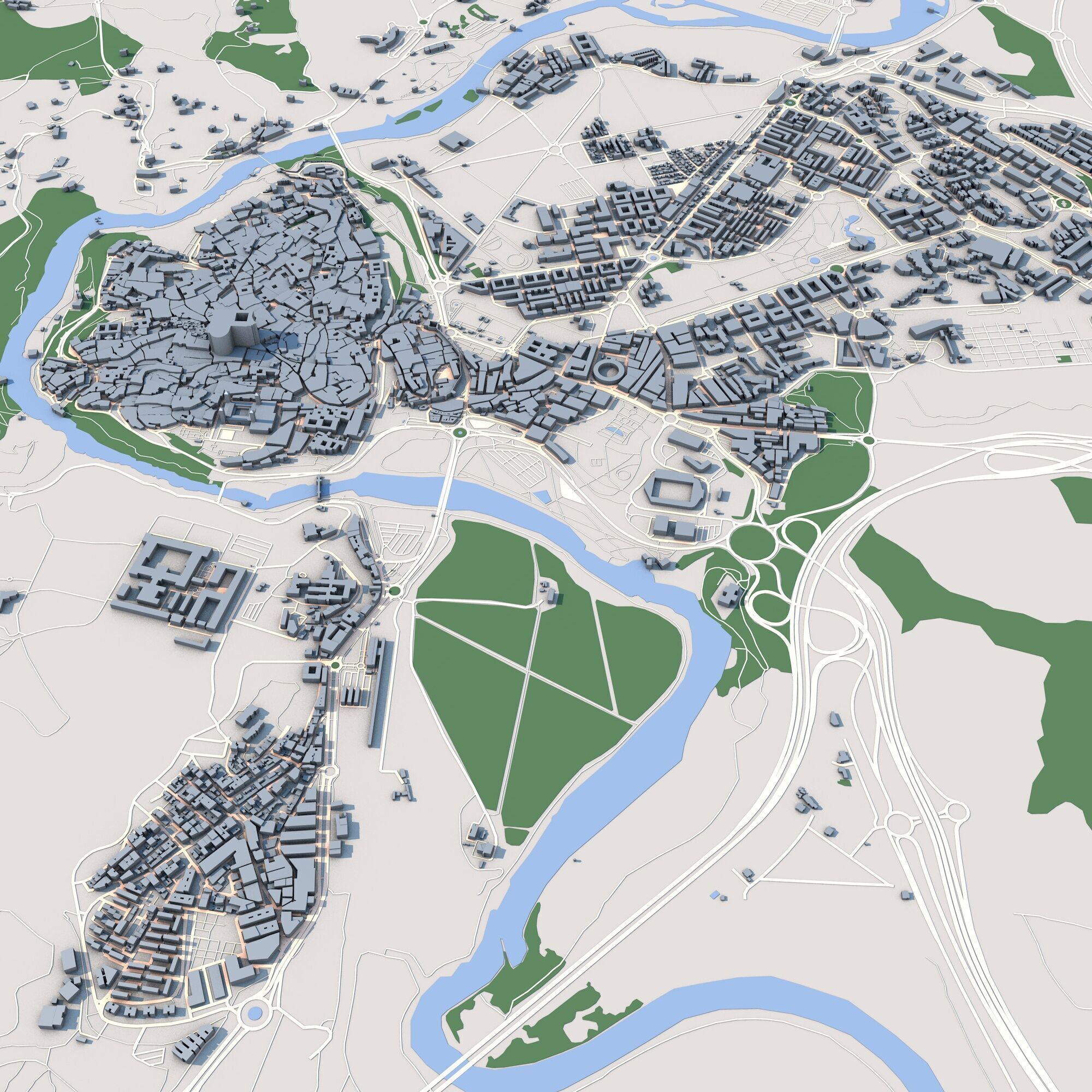 Toledo City Spain 3D model_4