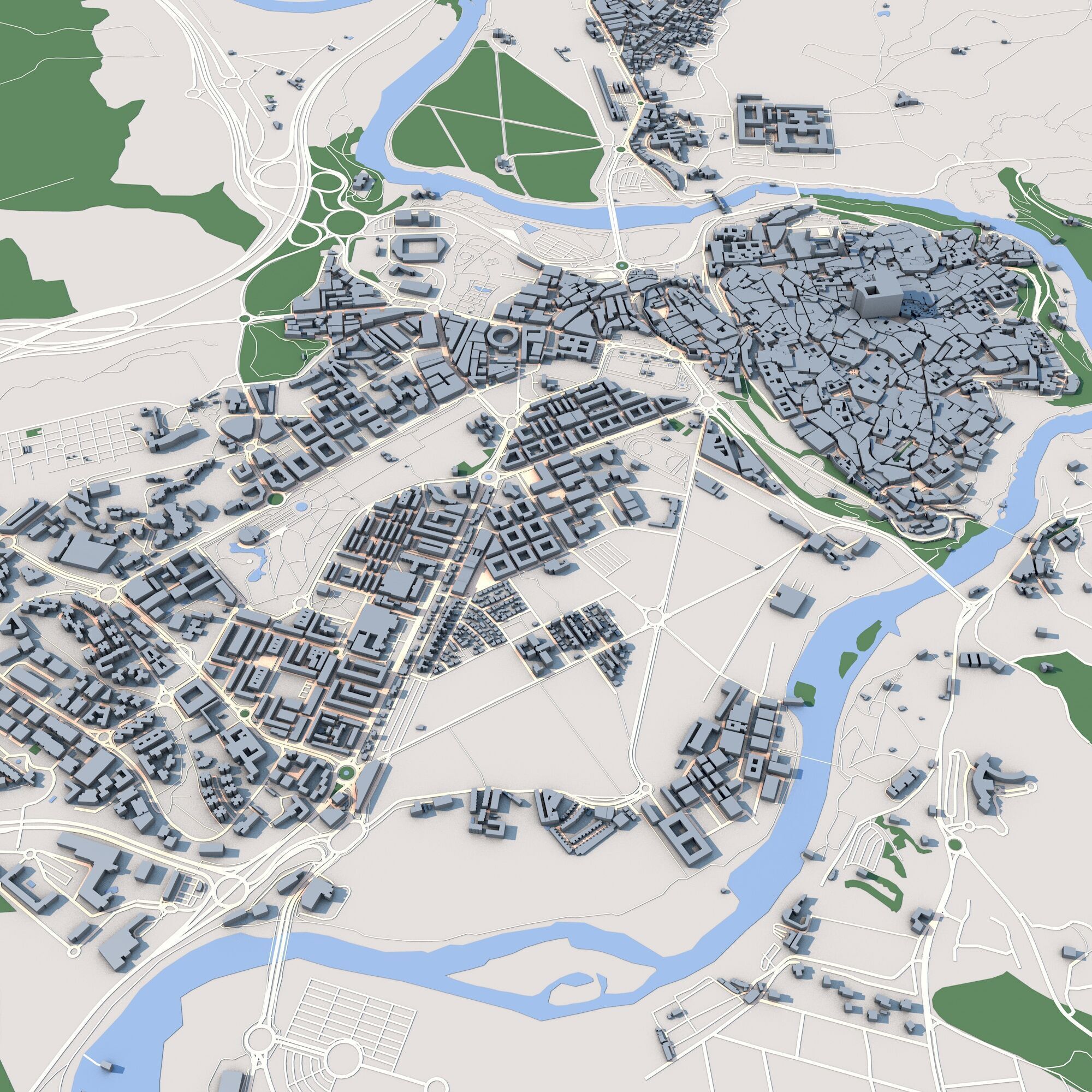 Toledo City Spain 3D model_6