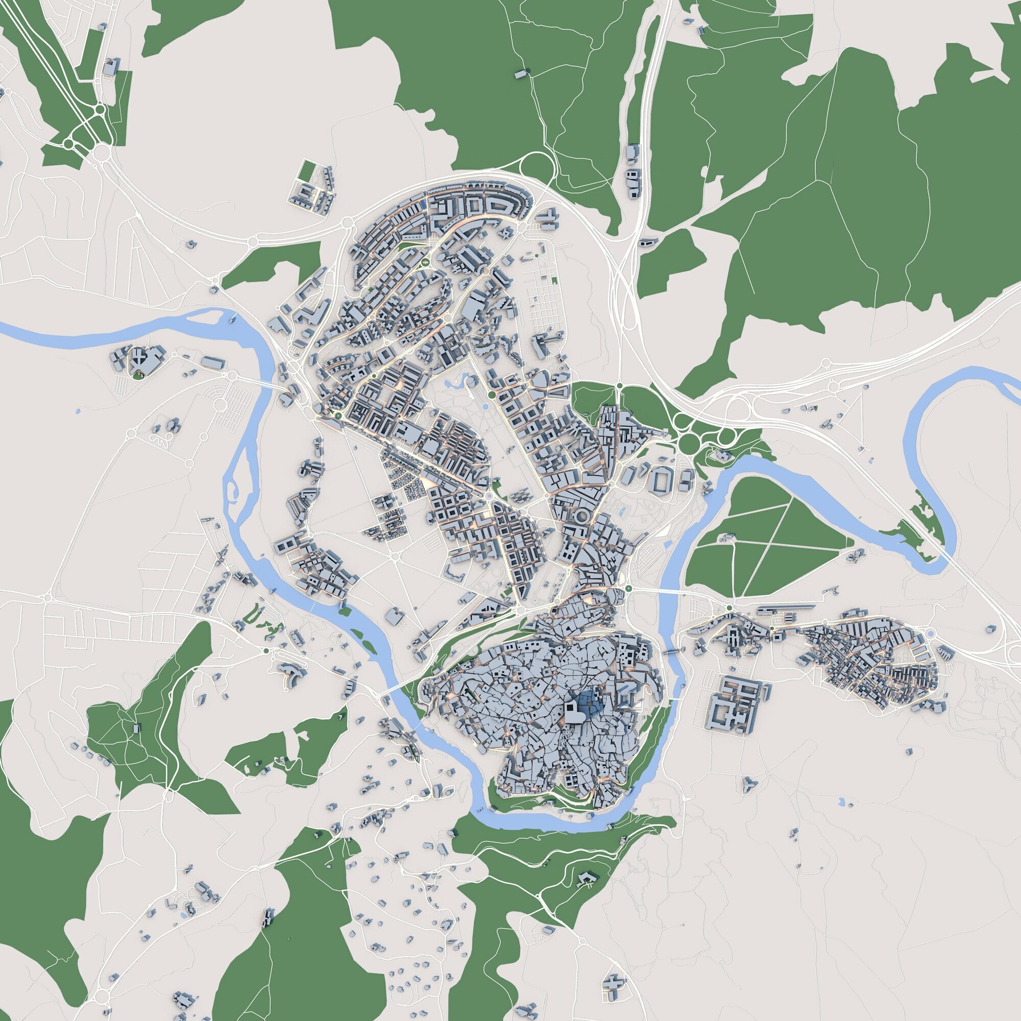 Toledo City Spain 3D model_2