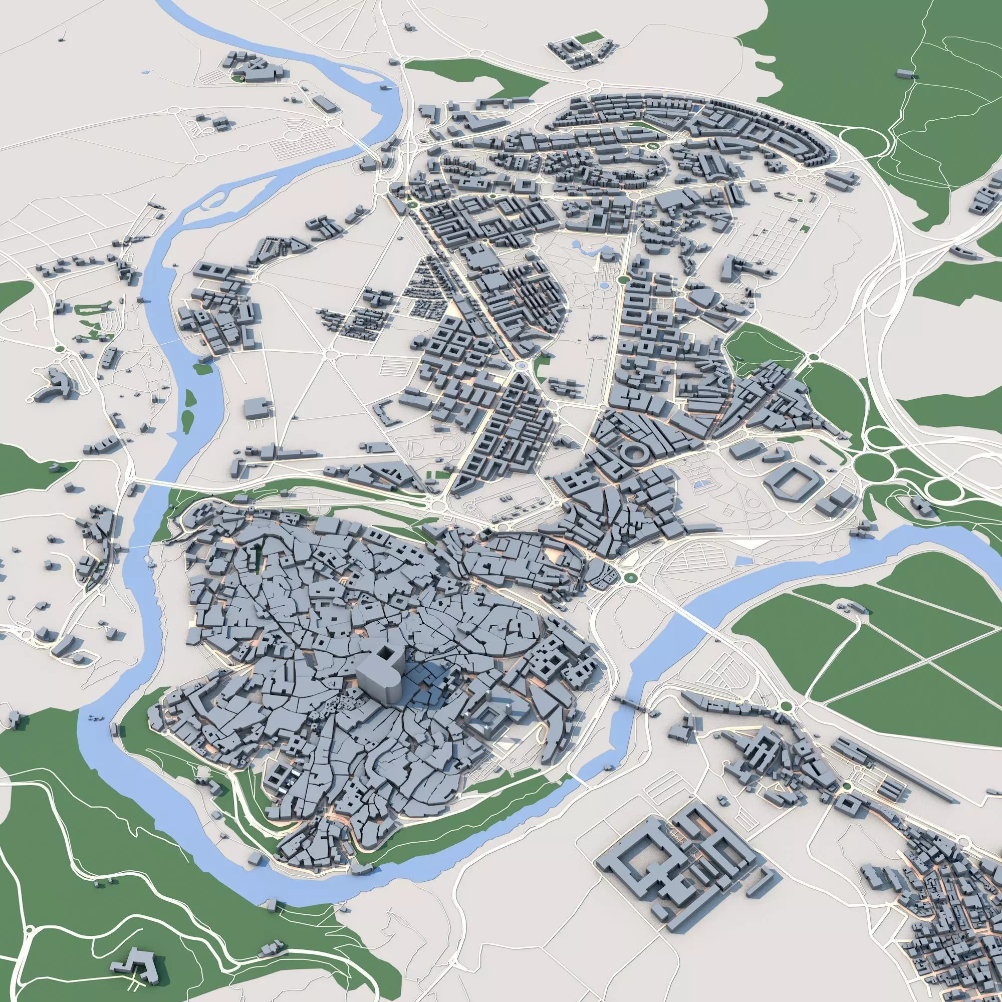Toledo City Spain 3D model_0