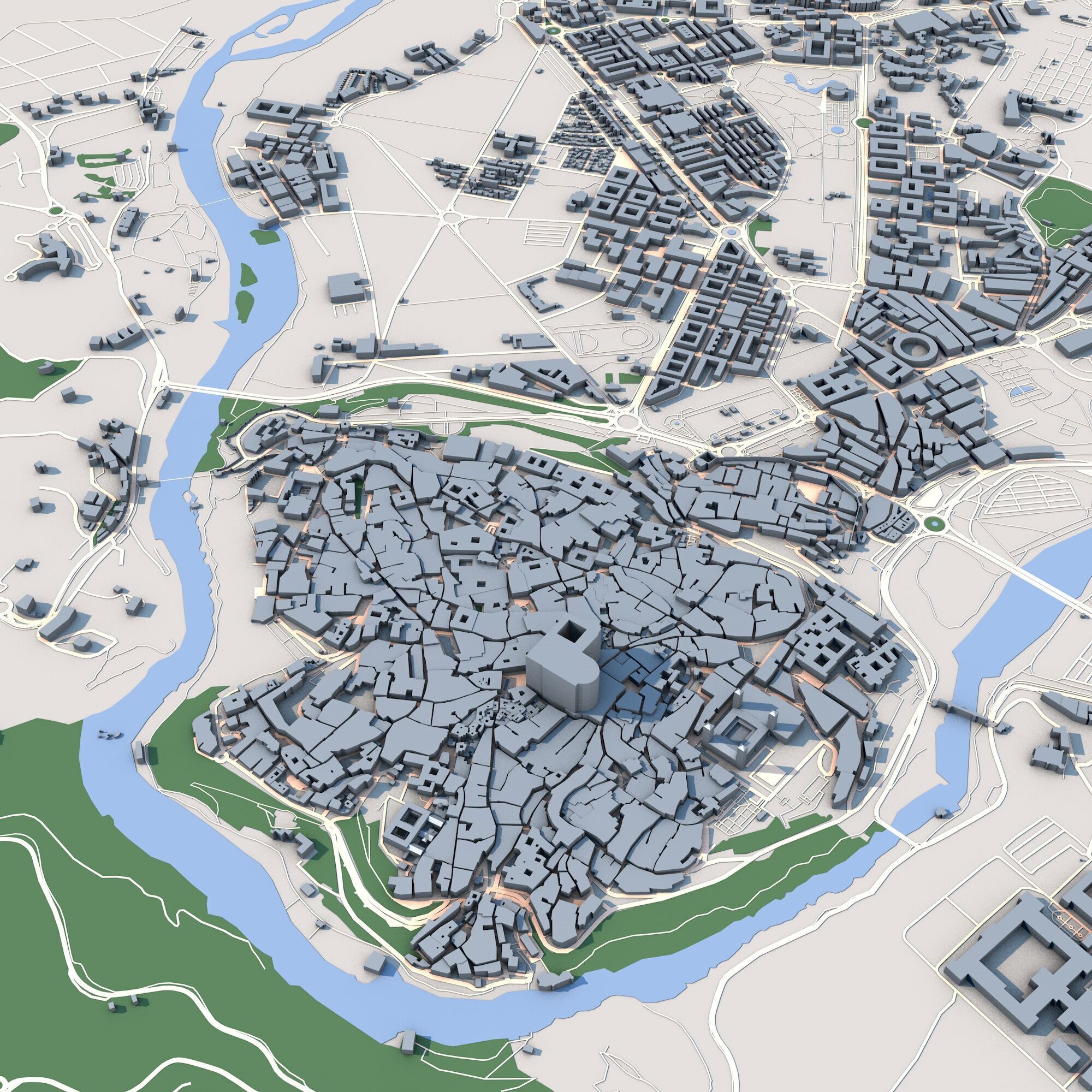Toledo City Spain 3D model_3
