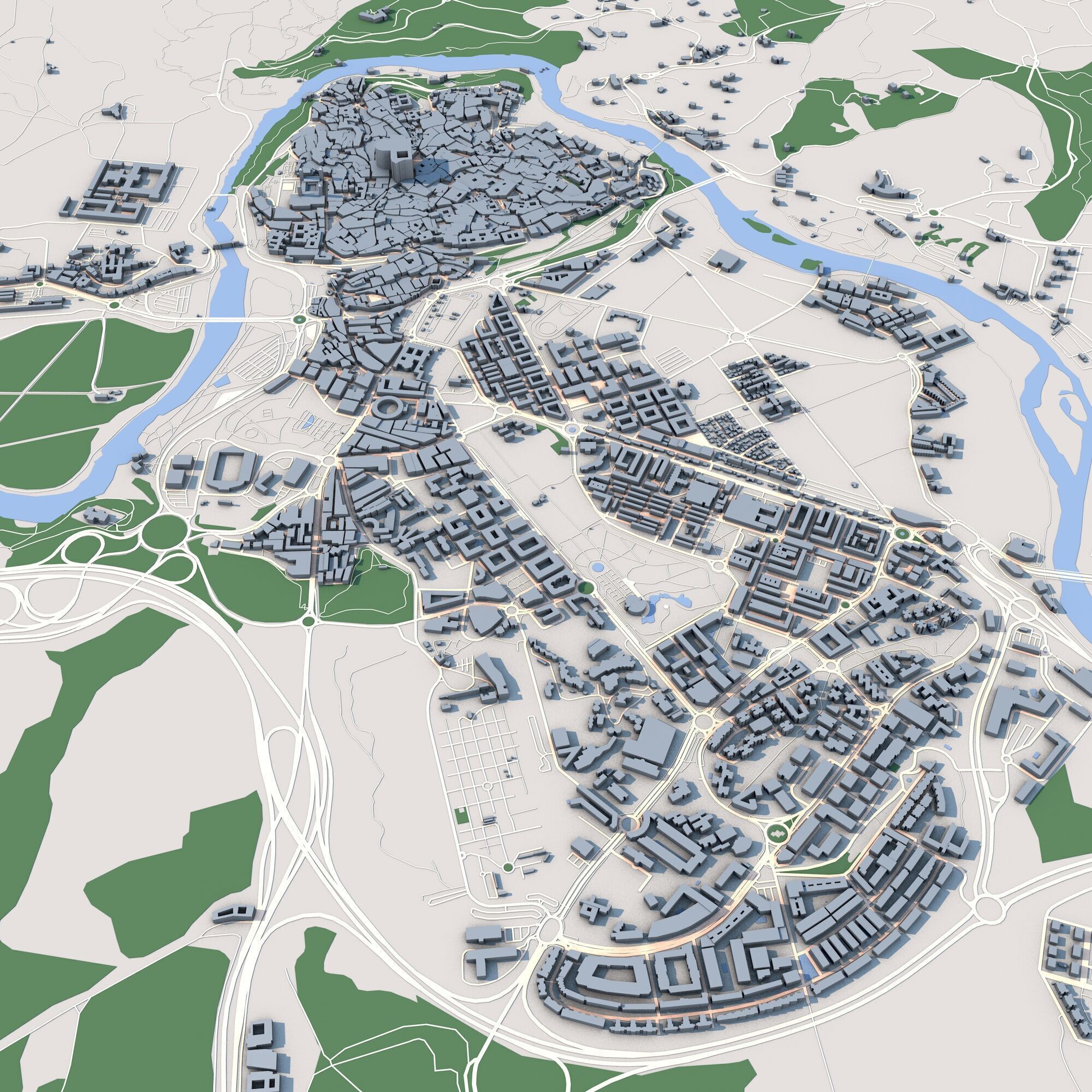 Toledo City Spain 3D model_5
