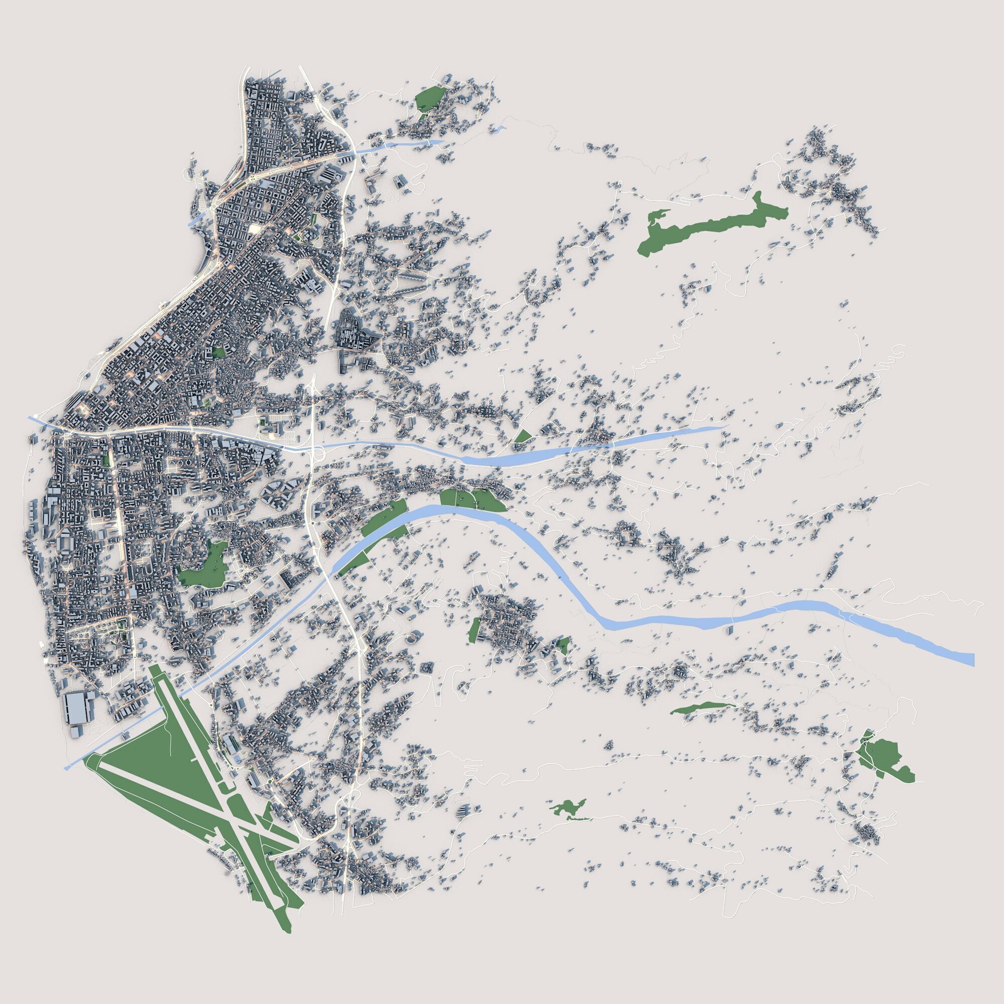 Reggio Calabria City Italy 3D model_2