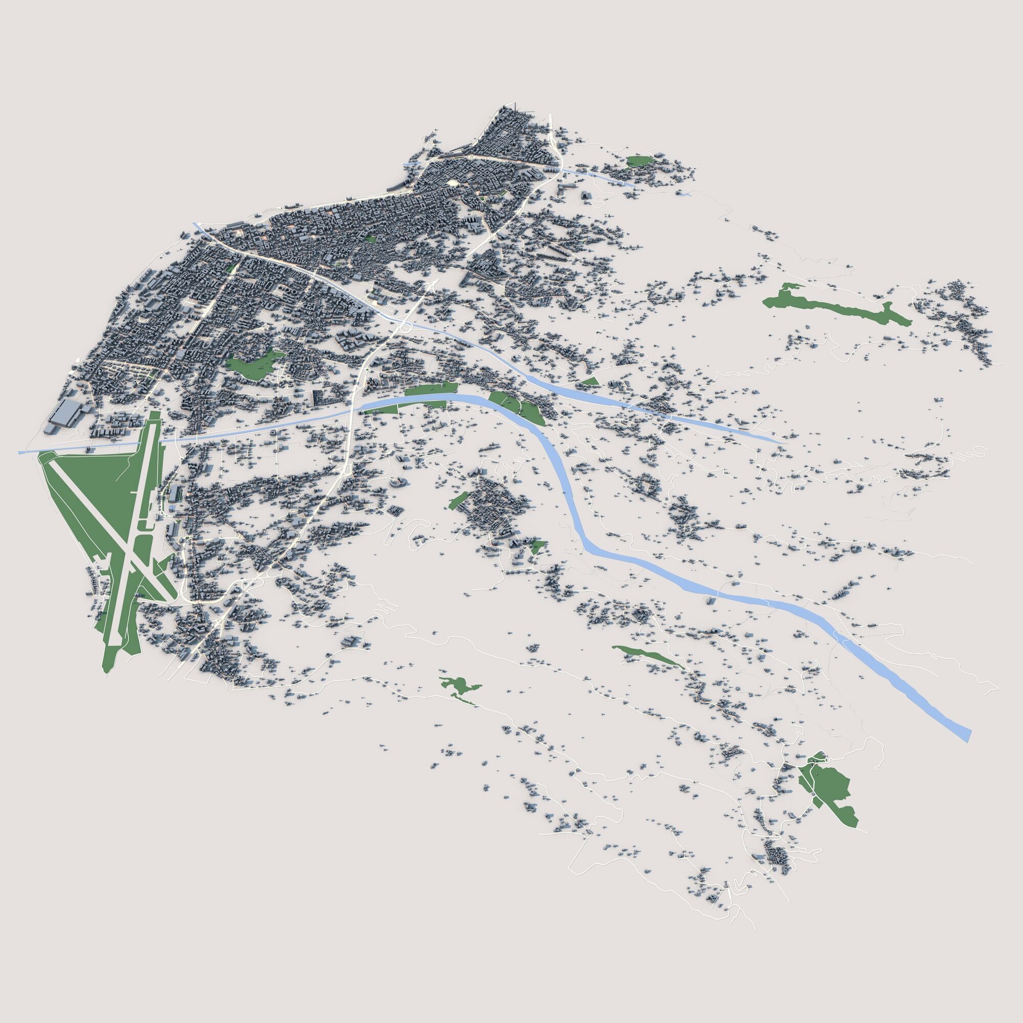 Reggio Calabria City Italy 3D model_1